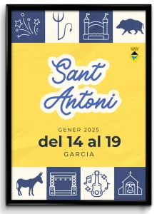 cartell festes de sant antoni 2025 garcia tarragona